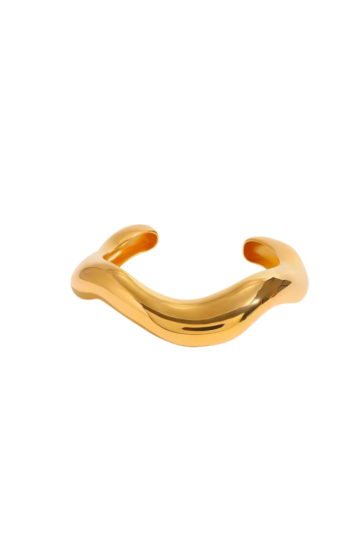 The Wave Cuff - Gold