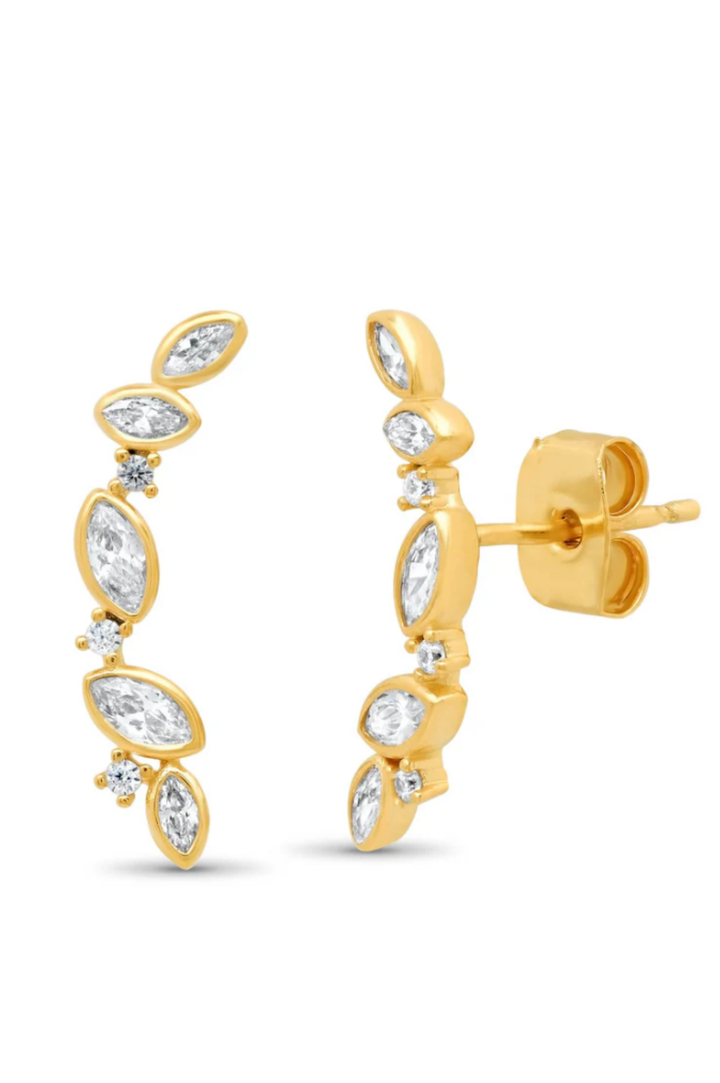 Gold Climber with CZ