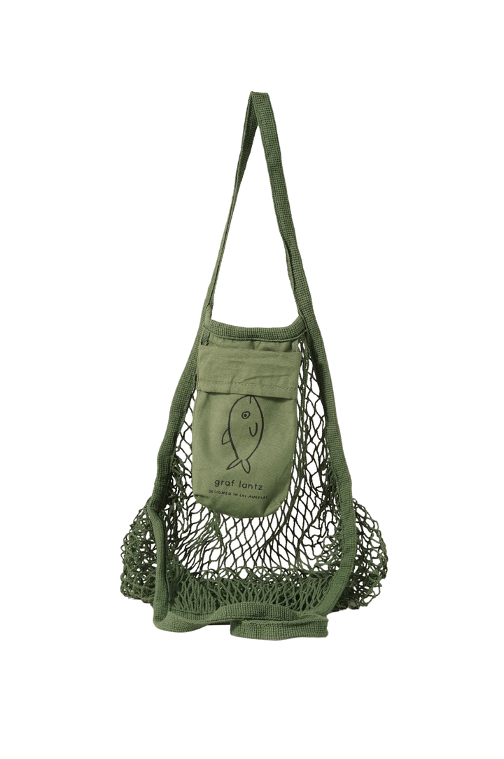 Ami Net Market Tote- Army