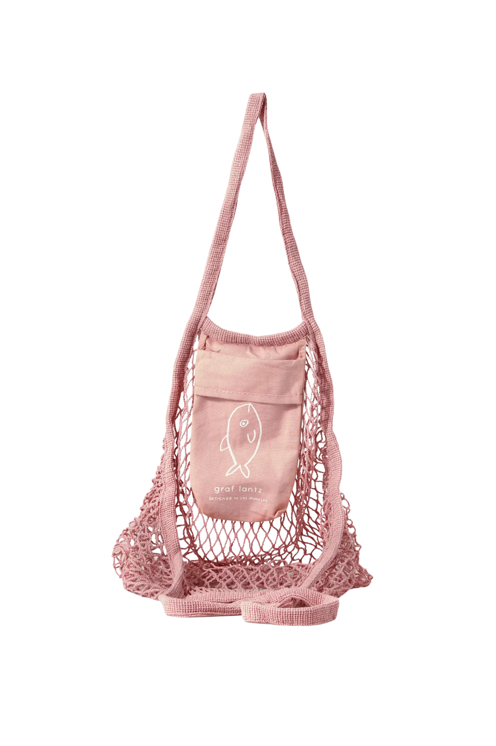 Ami Net Market Tote- Rose