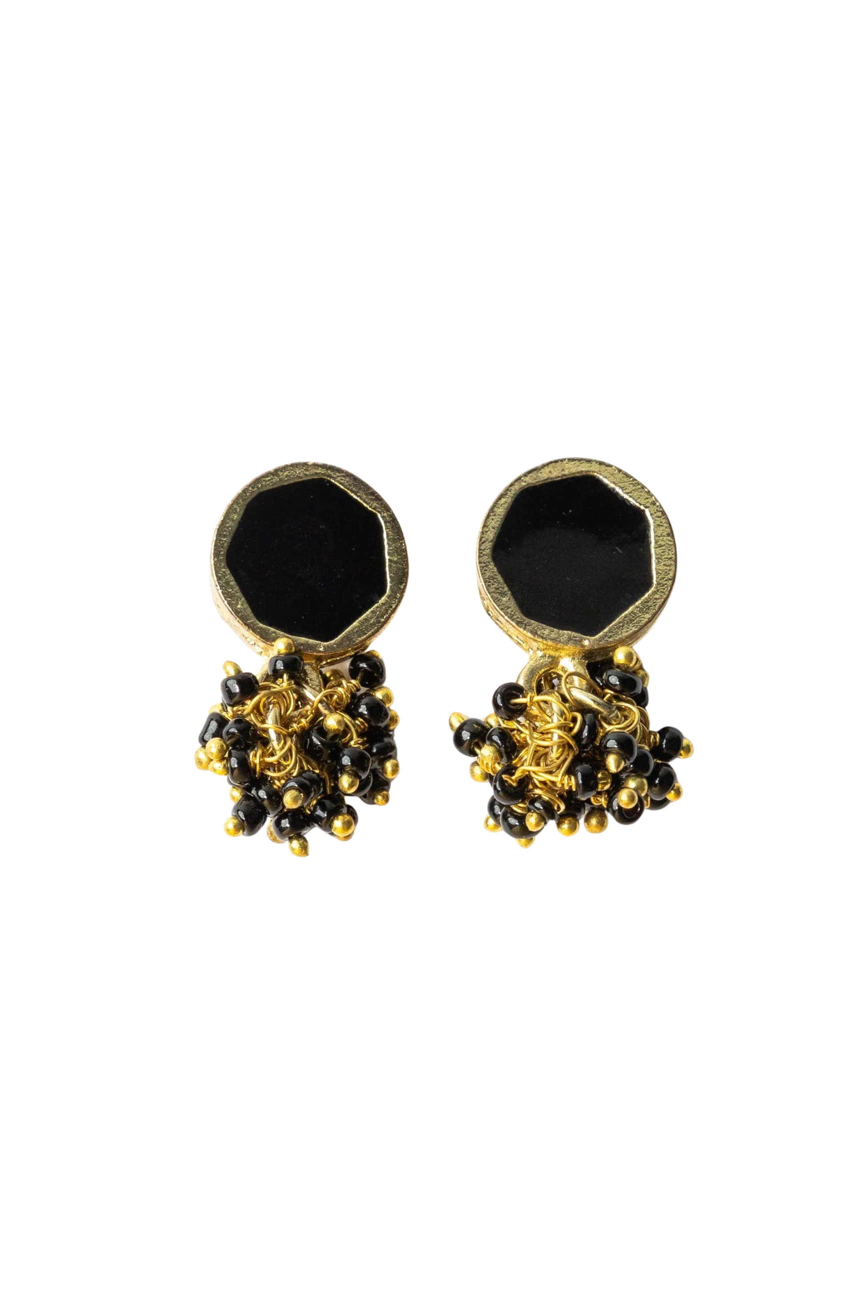 Kimberly Enamel Earring - Black