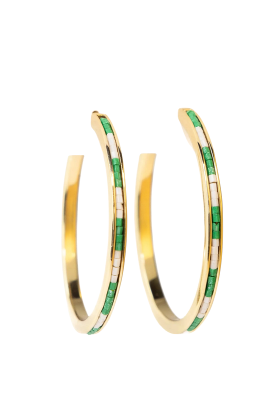 Lulu Hoop Earring - Kelly Green