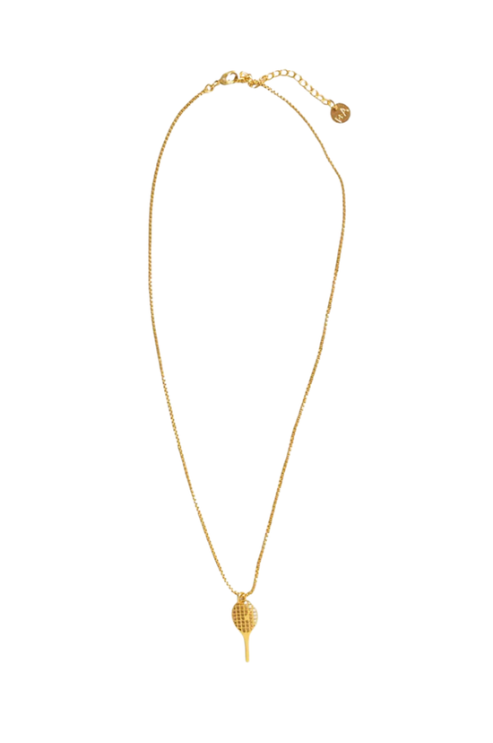 Alice Tennis Racket Pendant Necklace