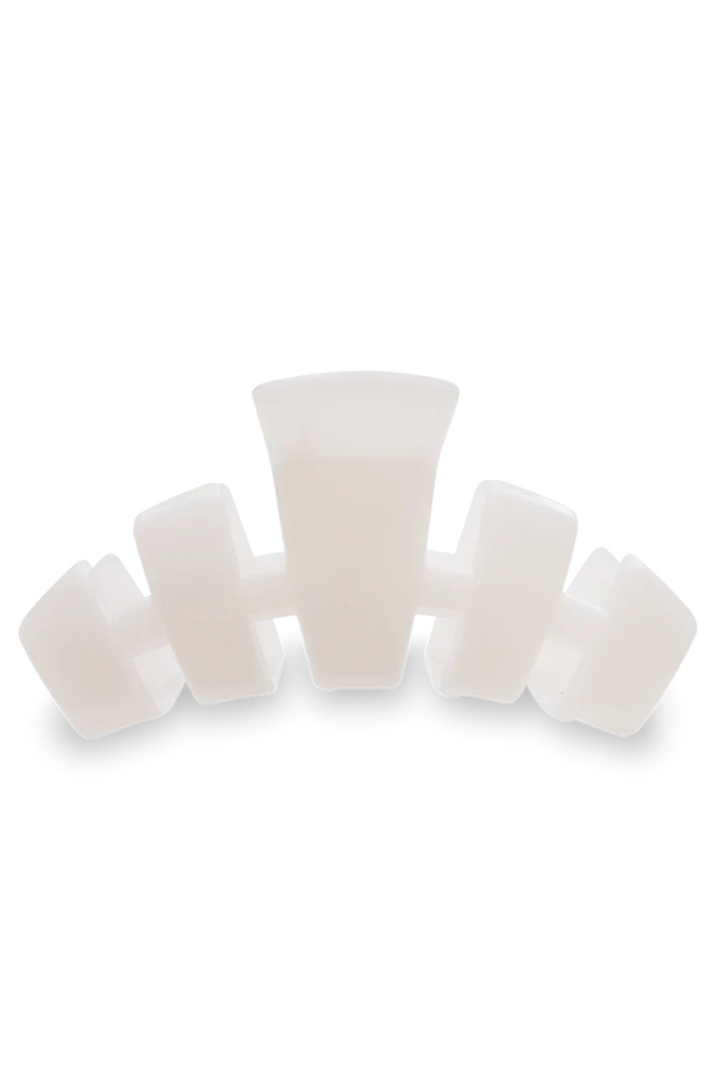 Classic Medium Hair Clip - Coconut White