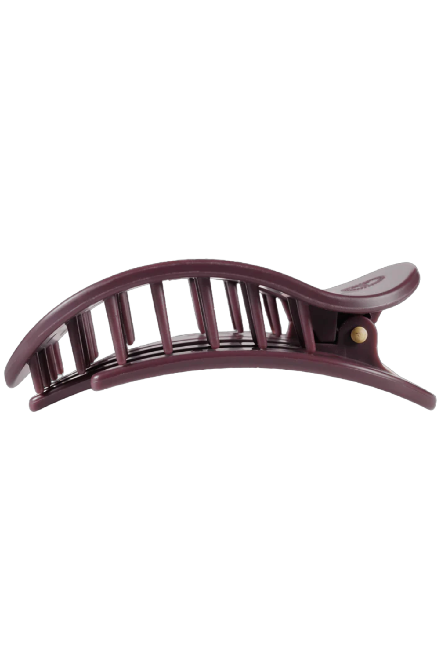 Large Flat Round Clip - Burgundy Bliss