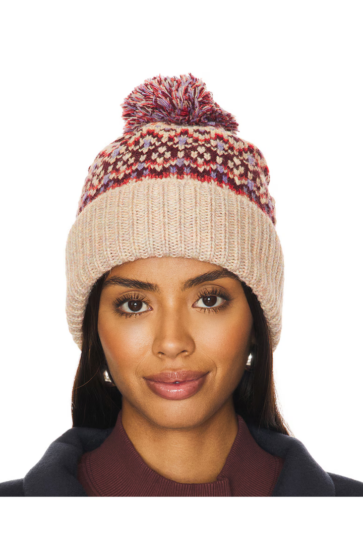 First Frost Fairisle Pomb - Ivory