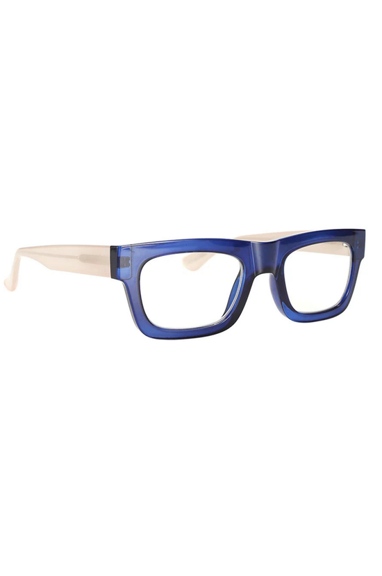 Ollie Blue Light Reader - Navy/Ivory