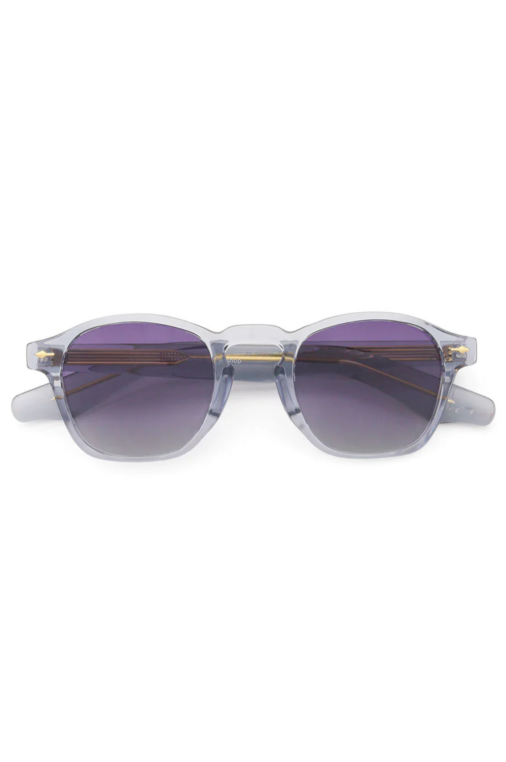 Kylie Sunglasses - Transparent Gray/Gold Accent