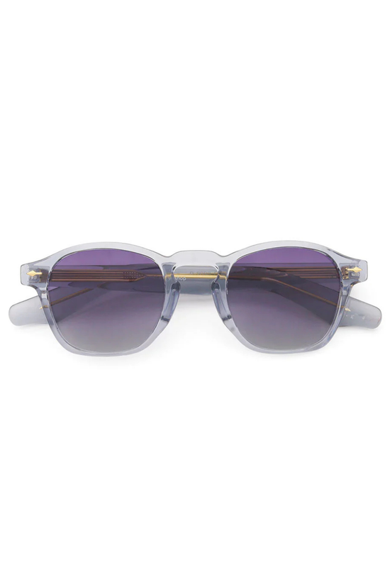 Kylie Sunglasses - Transparent Gray/Gold Accent