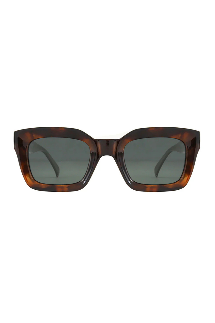 Delphi Sunglasses - Tortoise/Transparent Green