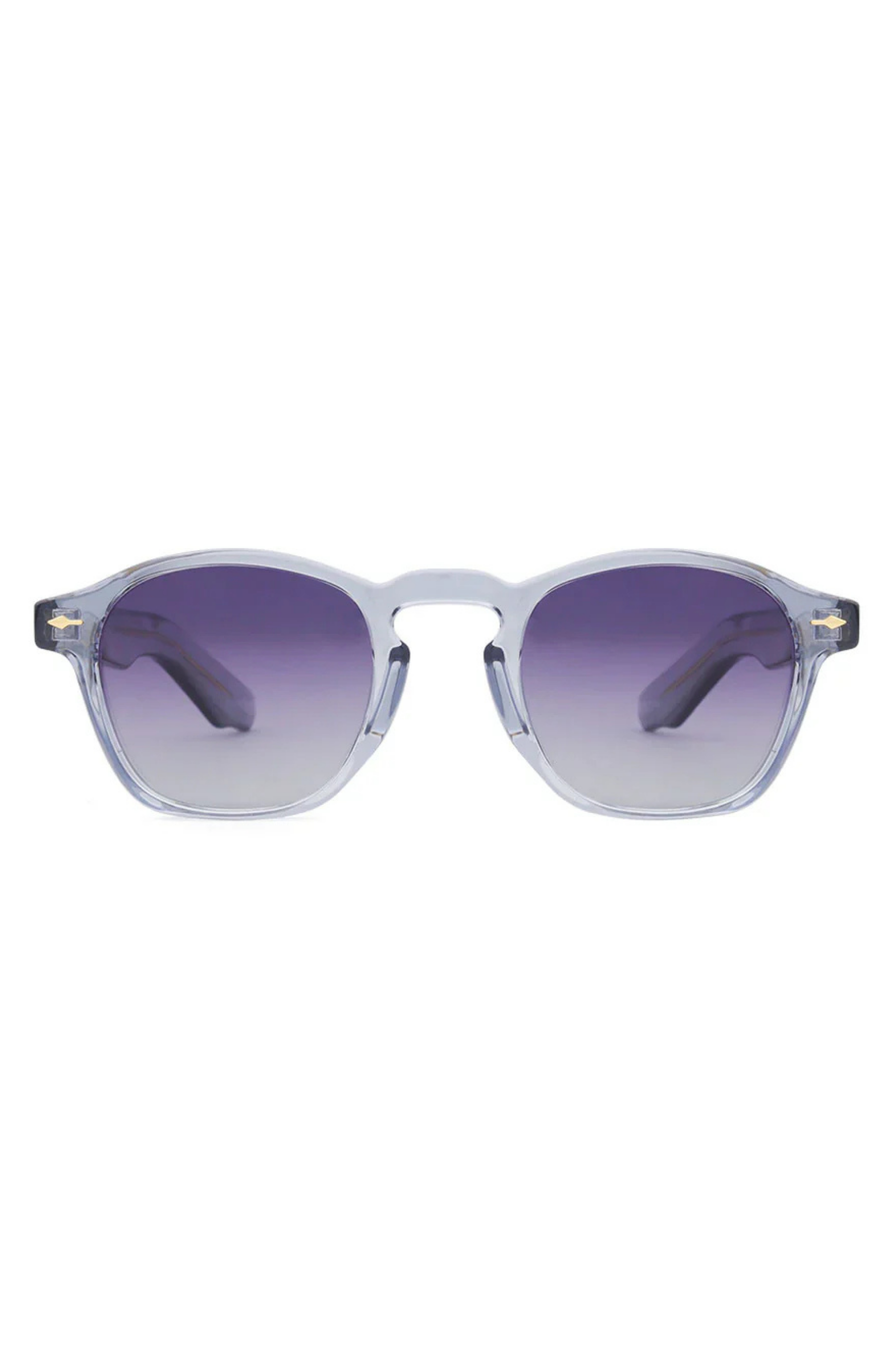 Kylie Sunglasses - Transparent Gray/Gold Accent