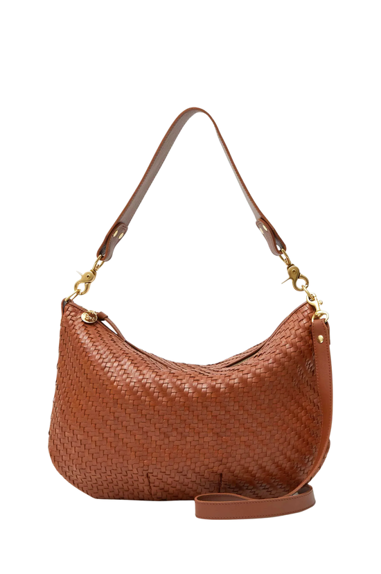 Moyen Messenger Woven Zig-Zag - Hazelnut