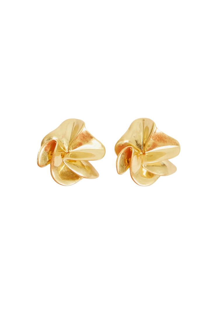 Statement Stud Earring - Vintage Gold