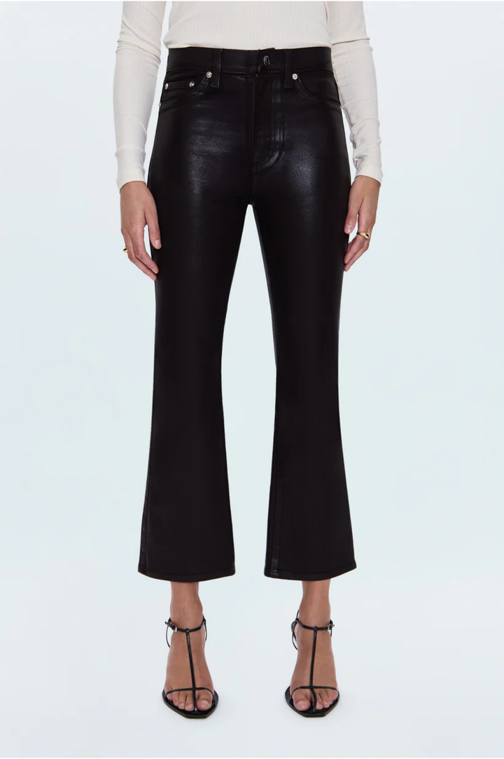 Lennon High Rise Crop Boot - Coated Mocha