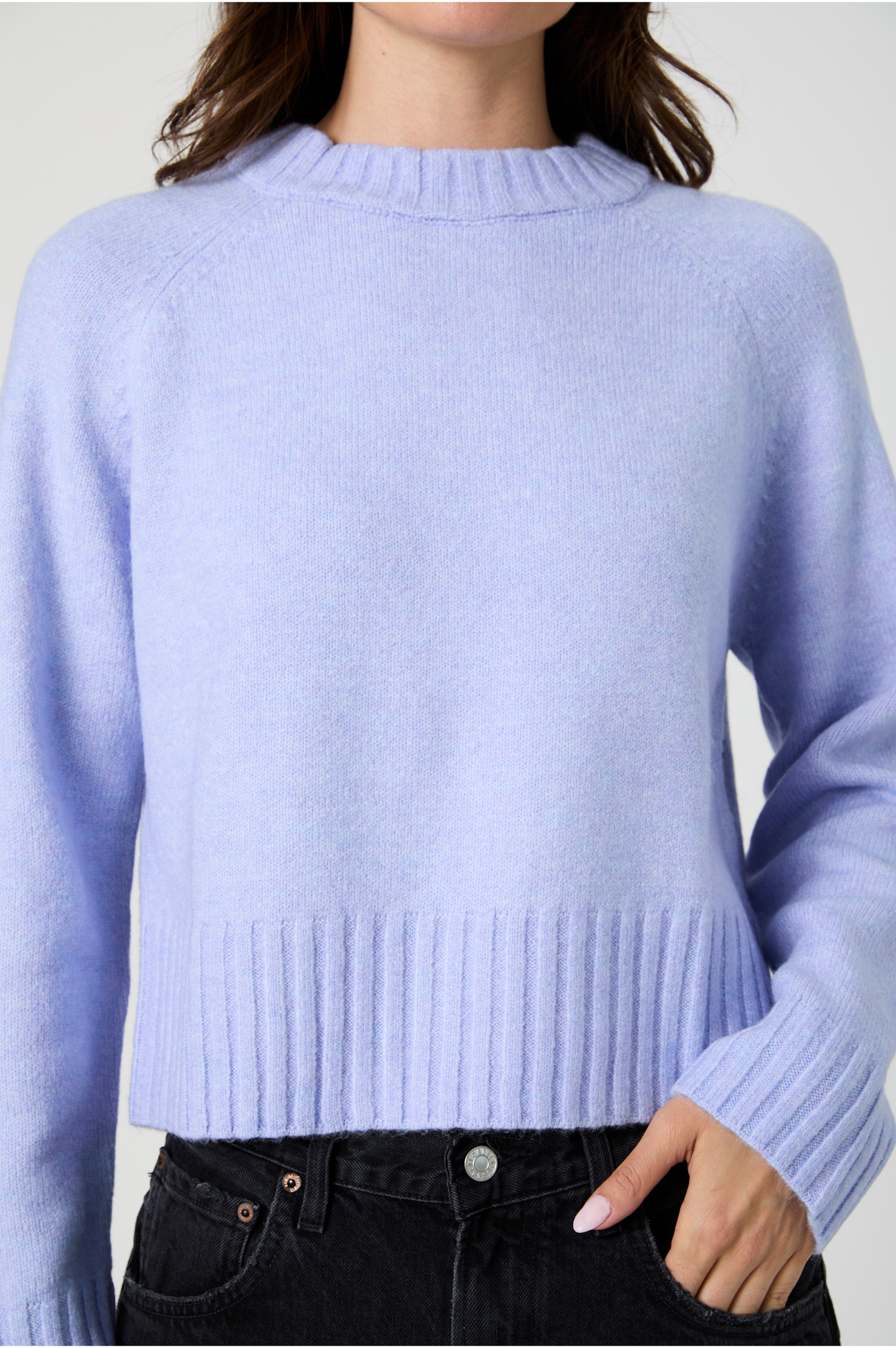 Suzie Crew Neck Jumper - Bluebell