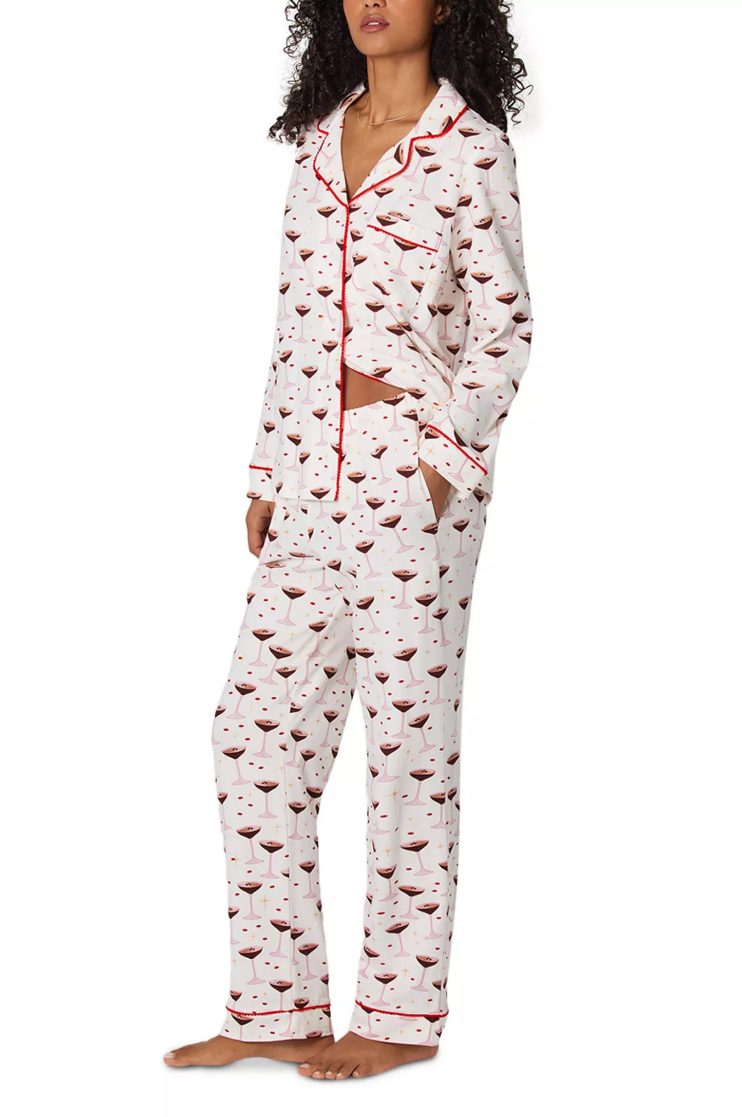 Espresso Kisses Long Sleeve PJ Set