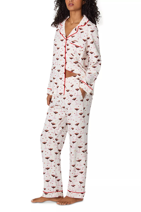 Espresso Kisses Long Sleeve PJ Set