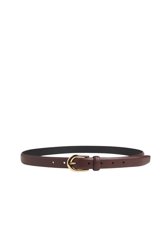 The Favorite Belt - Burgundy/Gold