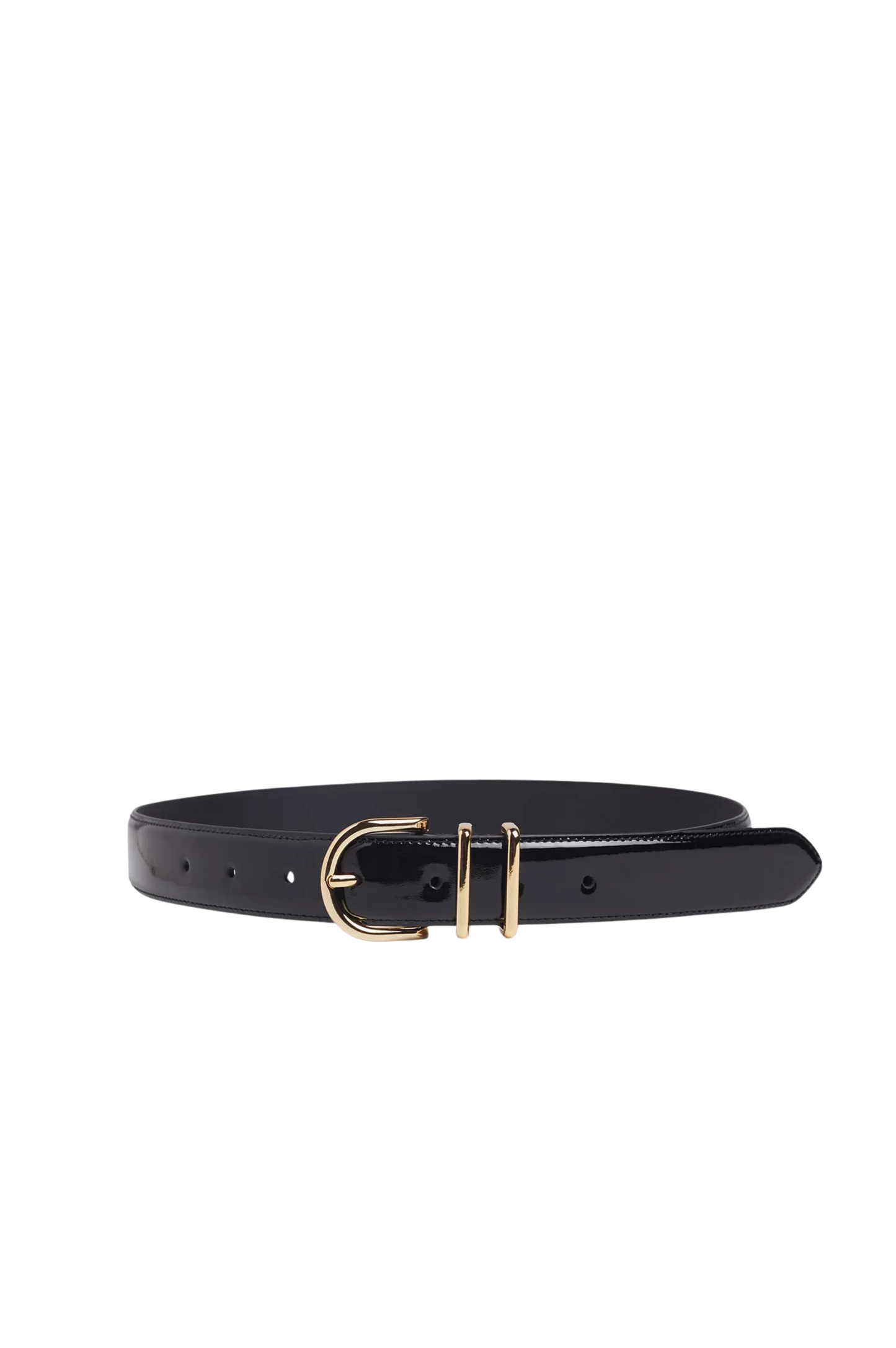 The Patent Fancy Juni Belt - Black/Gold
