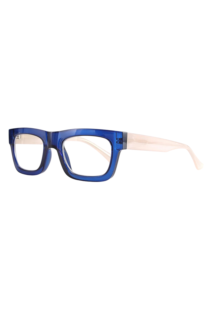 Ollie Blue Light Reader - Navy/Ivory