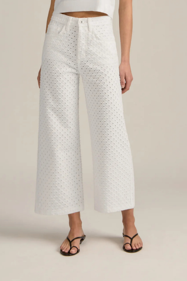 The Masha Super High Rise Wide Leg Crop - Aspen