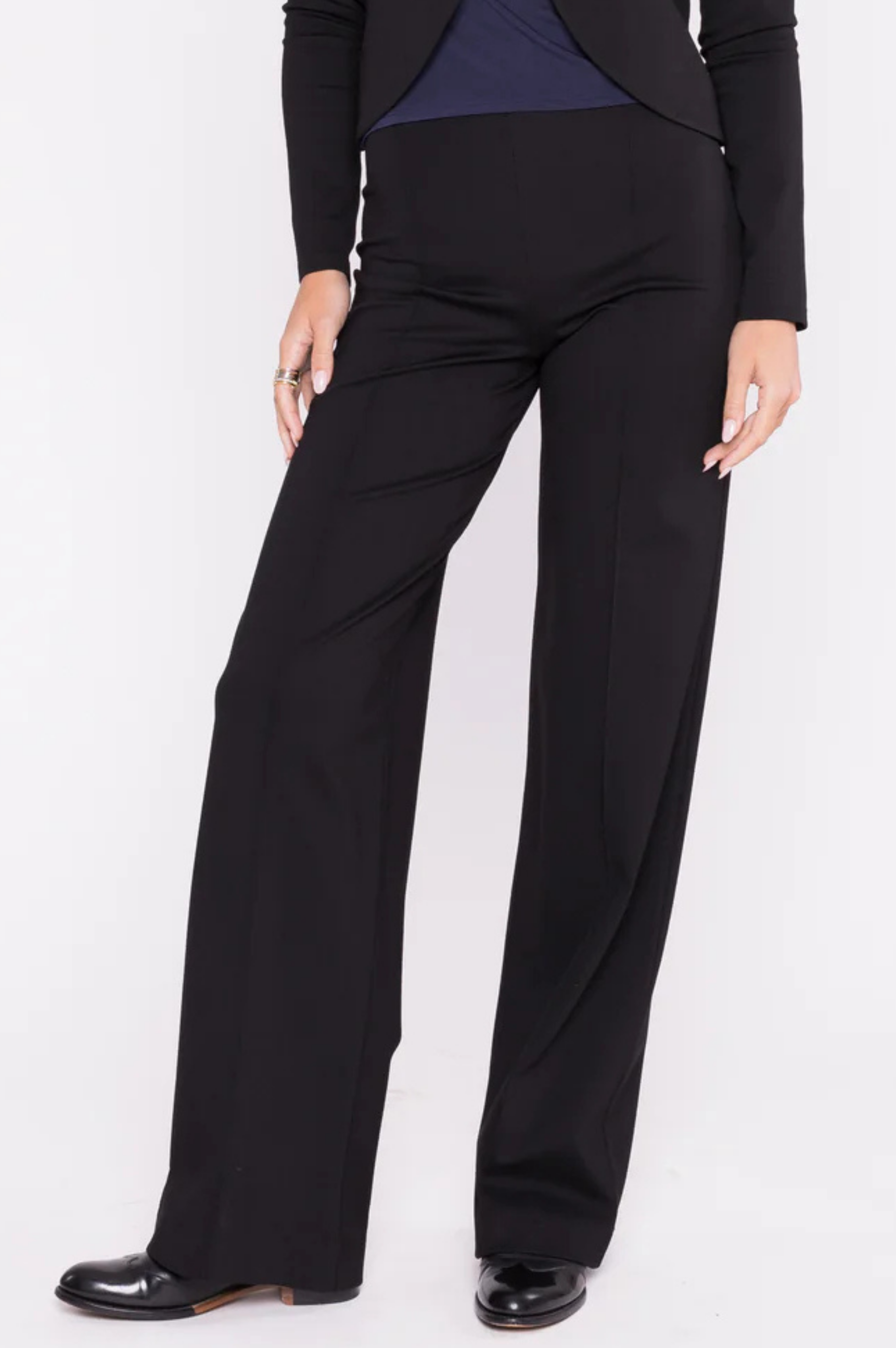 Ponte Knit Straight Leg Pant