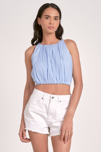 Cosette Top - Light Blue