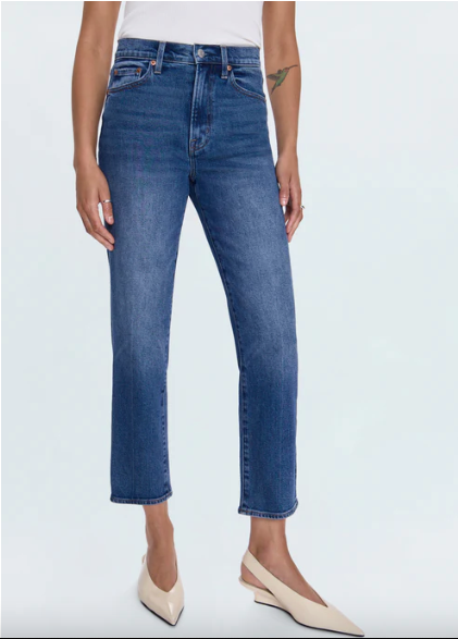 Charlie High Rise Classic Straight Ankle - Augustus