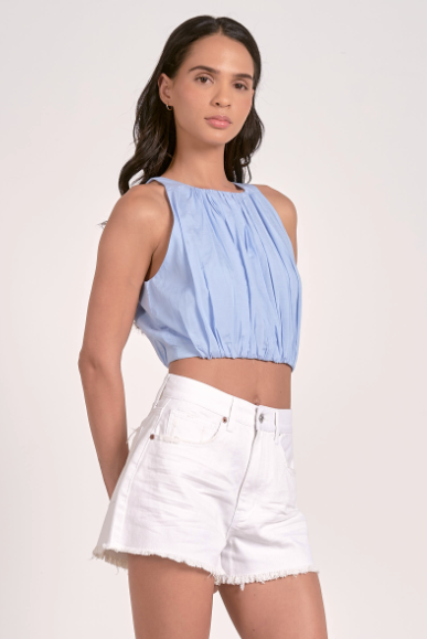 Cosette Top - Light Blue