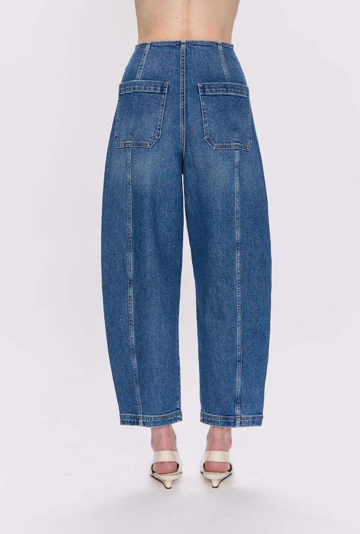 Blair High Rise Seamed Barrel - Soho