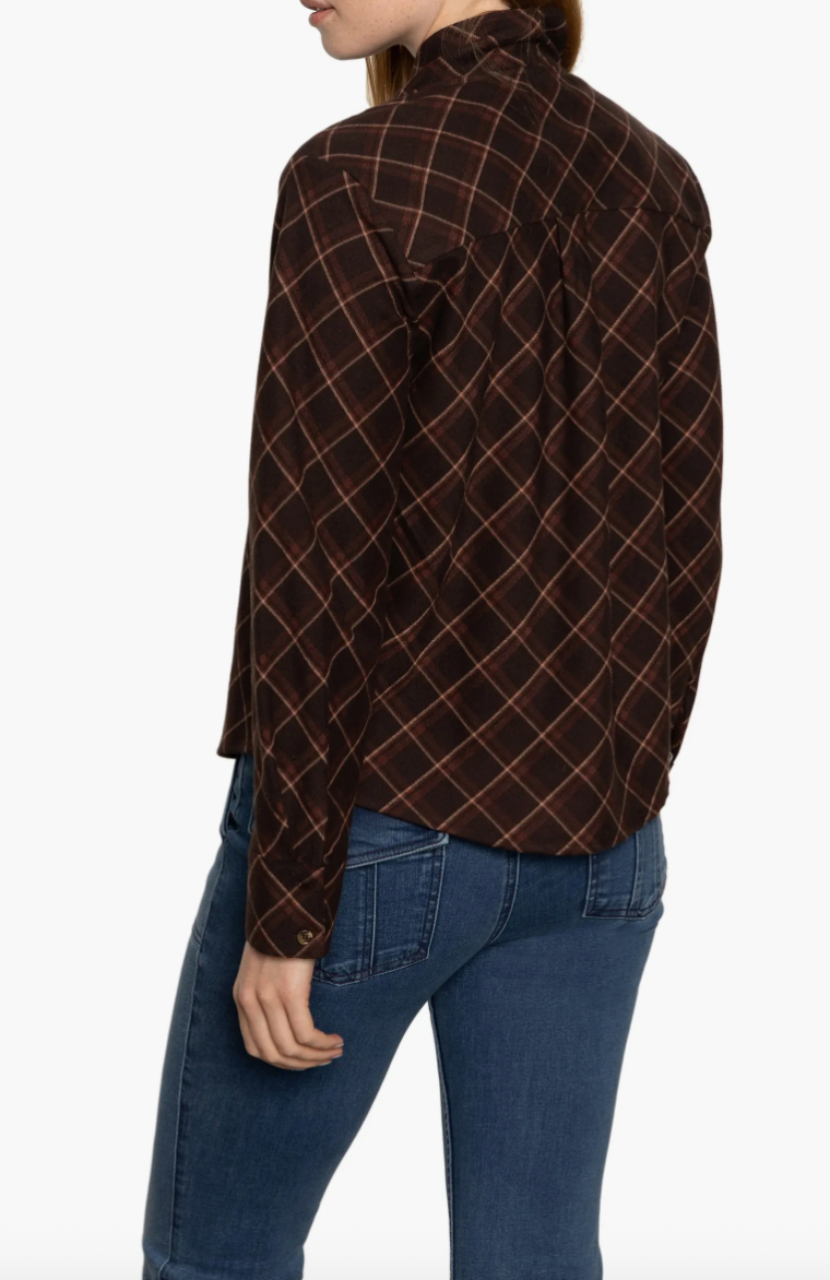 Autumn Plaid Blouse - Cocoa Plaid