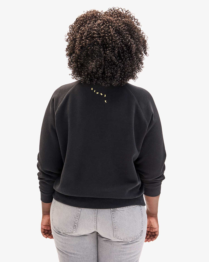 Sweatshirt Le Weekend - Black and Marigold