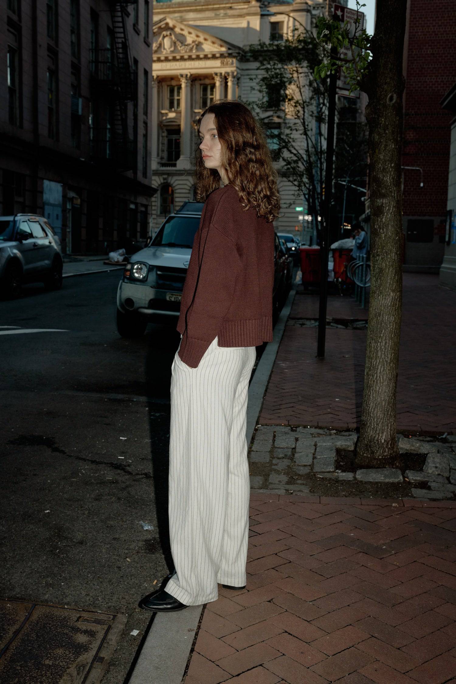 The Asher Sweater - Brown