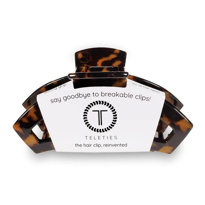 Large Open Hair Clip - Tortoise