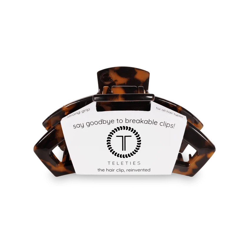 Medium Open Hair Clip - Tortoise