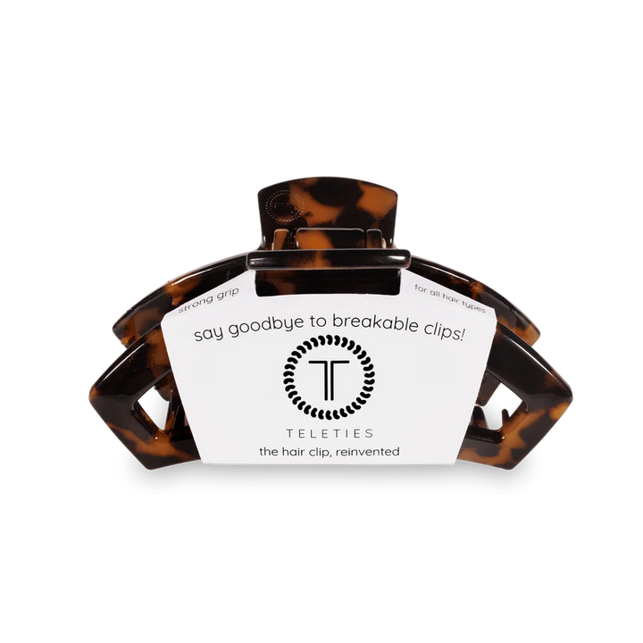 Medium Open Hair Clip - Tortoise