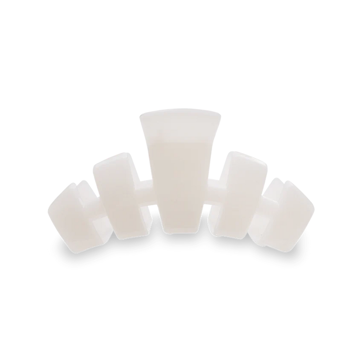 Classic Medium Hair Clip - Coconut White