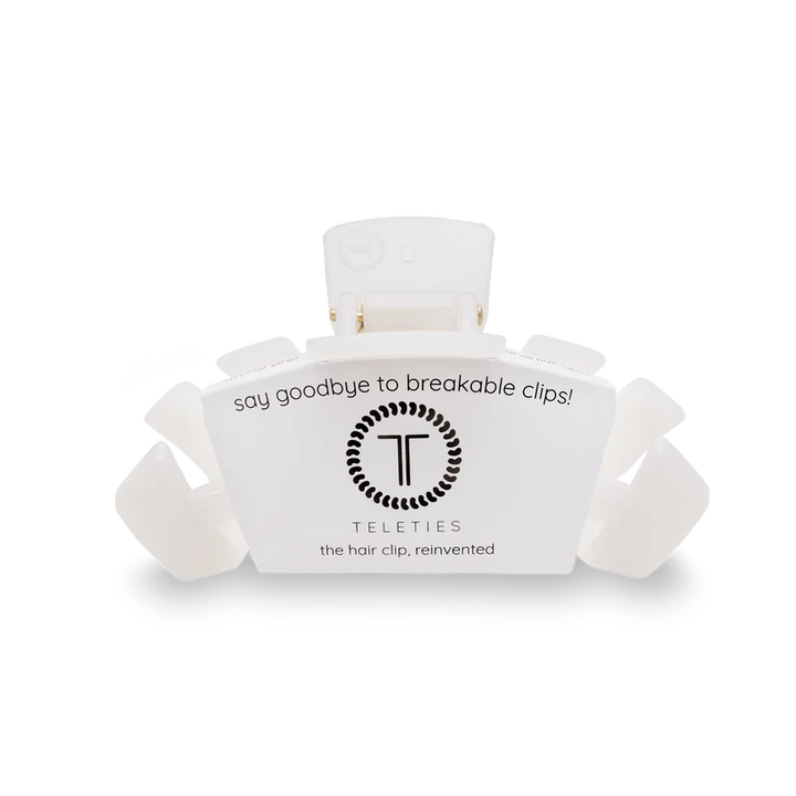 Classic Medium Hair Clip - Coconut White