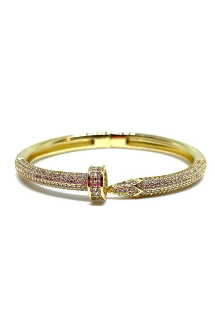 Pave Nail Tip Bangle