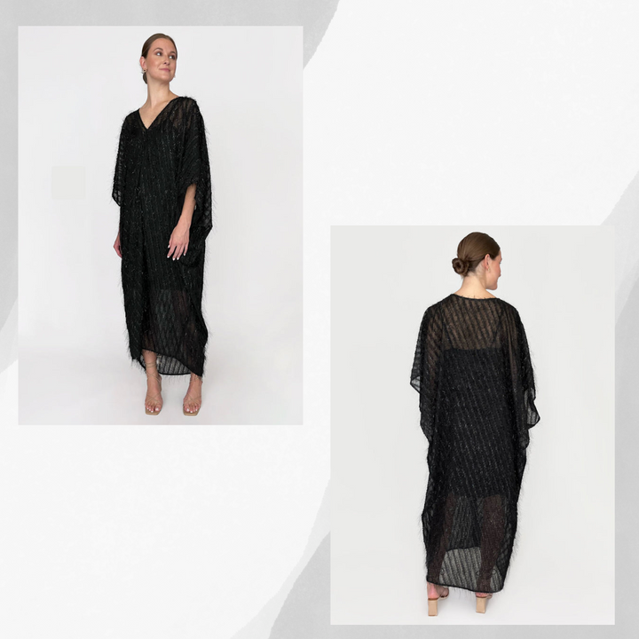Rosemary Caftan Dress Black