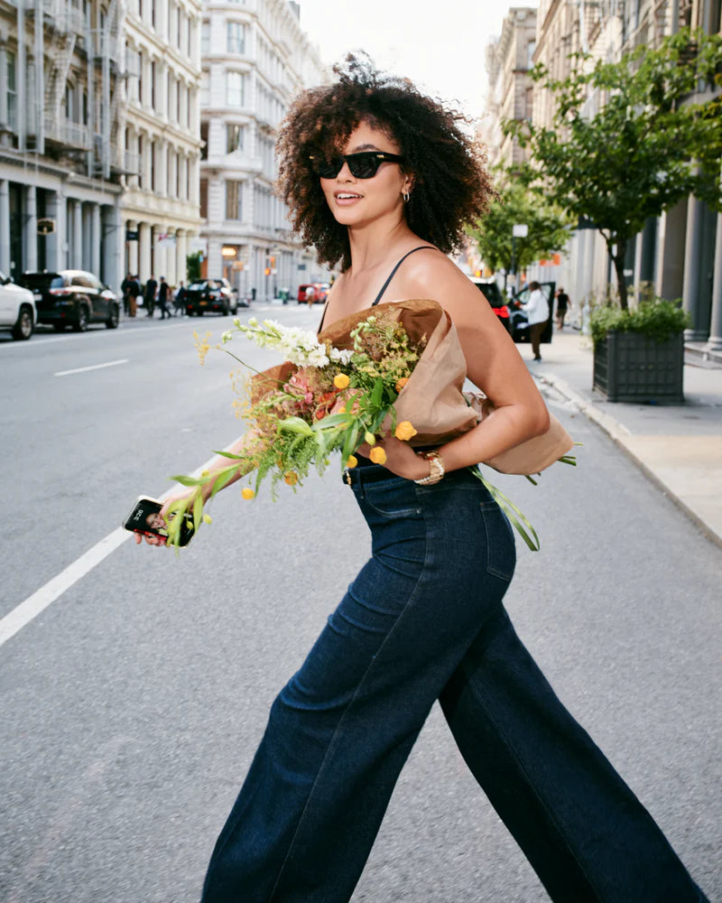 Pull-On Wide Leg Jean - Raw Indigo