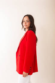 Azra Twill Jacket - Mars Red