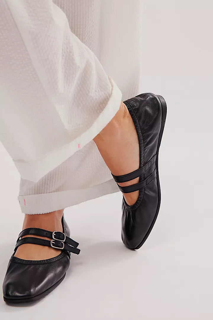 Gemini Ballet Flat - Black