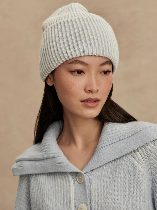 Dionne Plated Beanie - Mist Blue