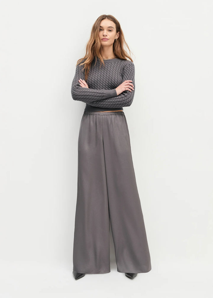 The Effortless Wide Leg - Grey Shadow
