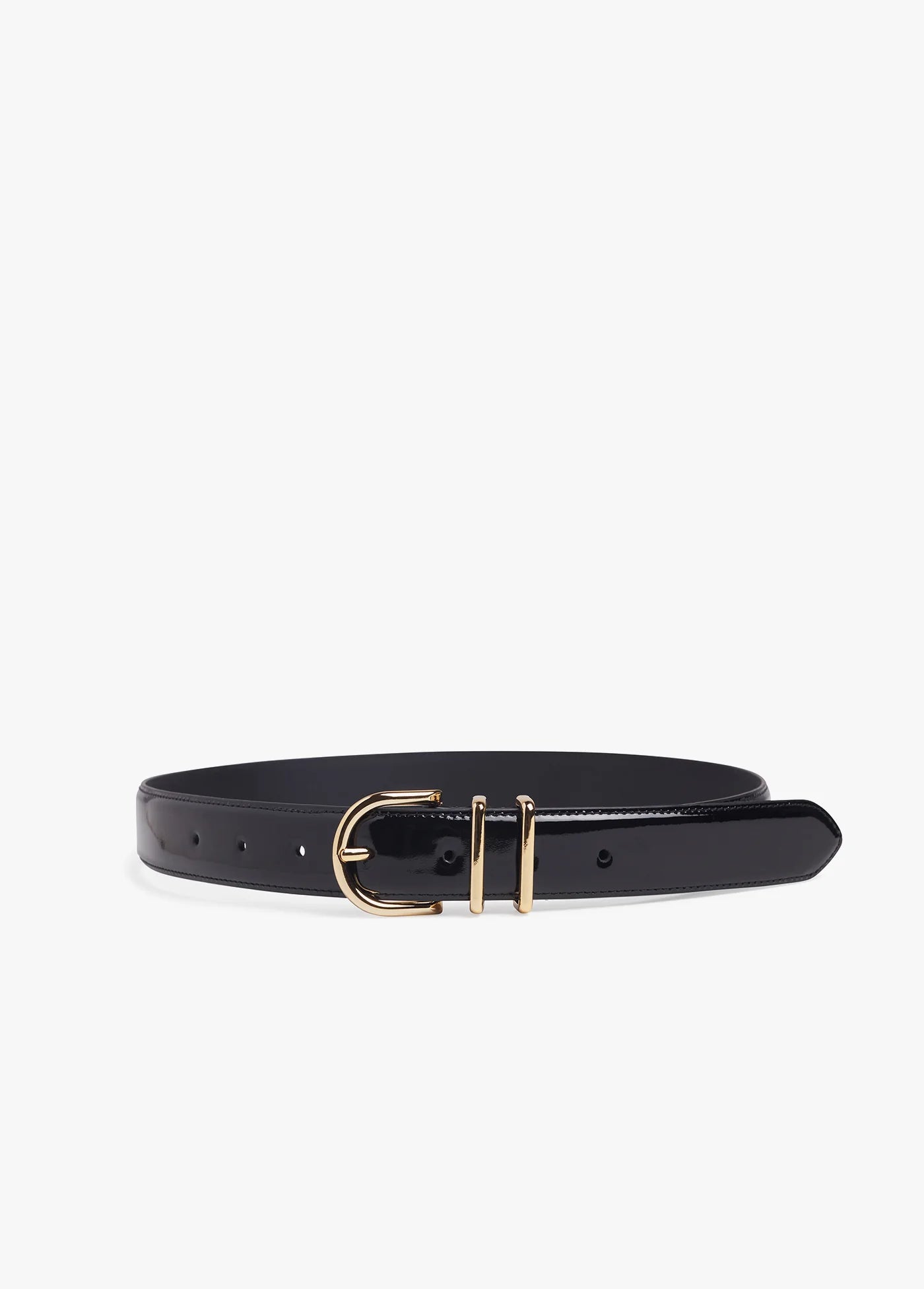 The Patent Fancy Juni Belt - Black/Gold