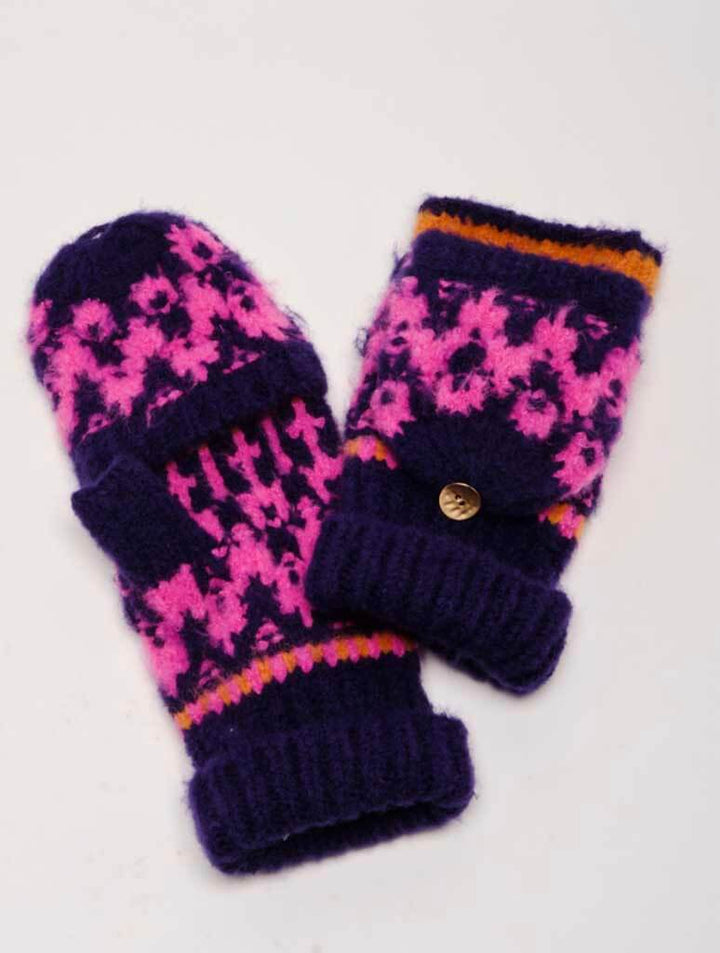 First Frost Fairisle Gloves - Navy