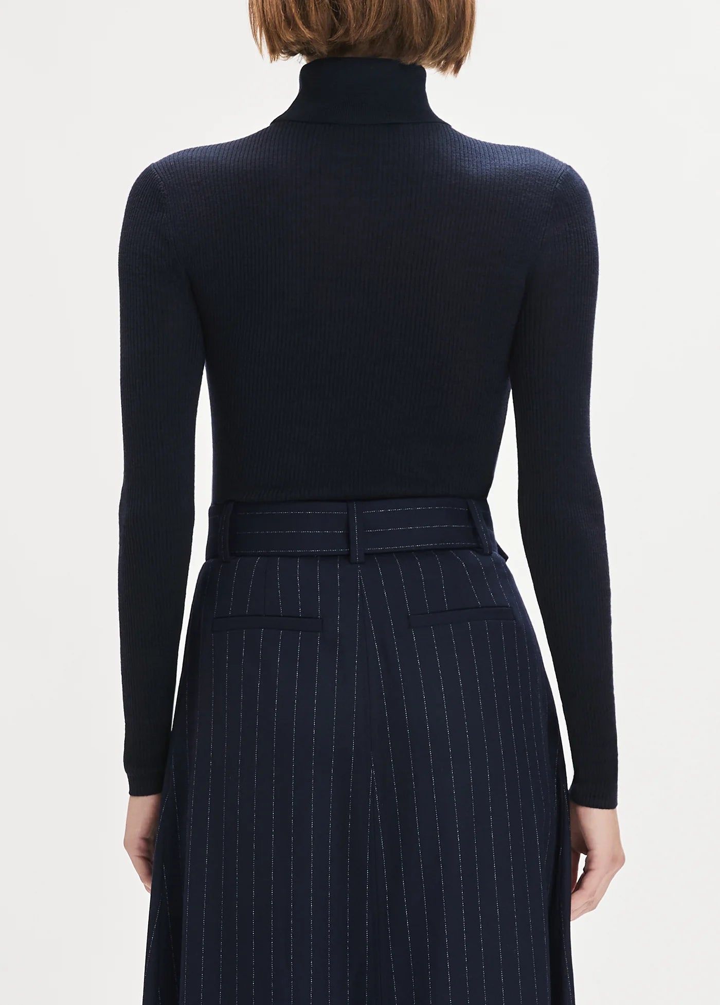 The Amelia Long Sleeve Top - Navy