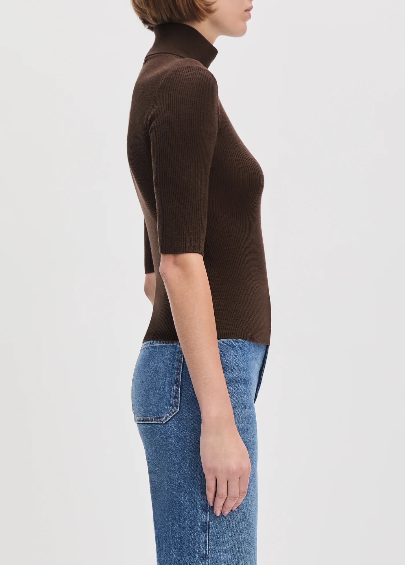 The Amelia Top - Coffee