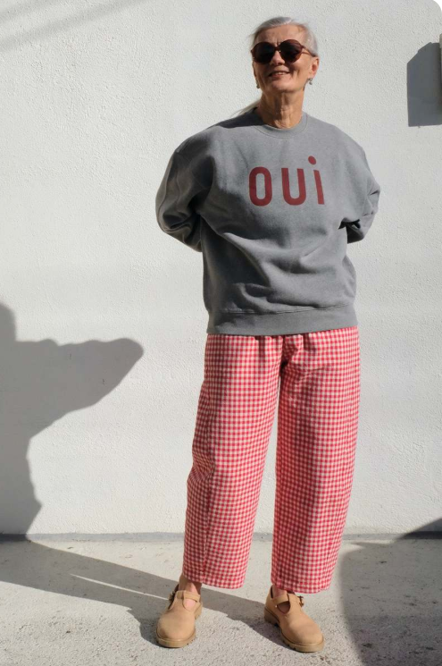Oversized Sweatshirt Oui - Grey Melange
